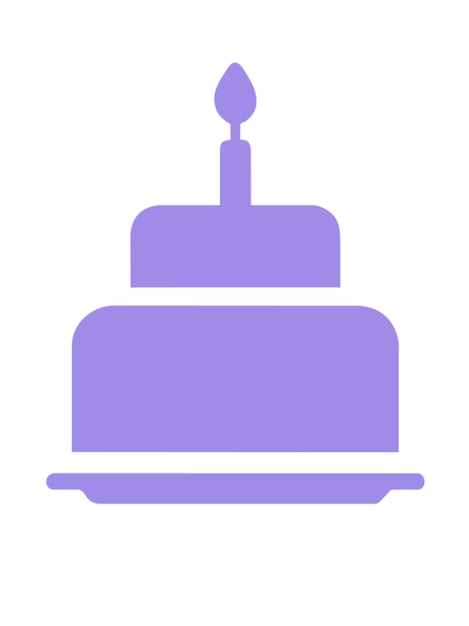 a purple silhouette of a flat icon of a purple product