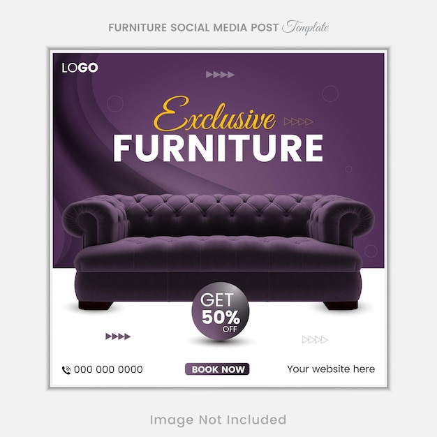 Vector a purple sofa advertises a website that is open to a website