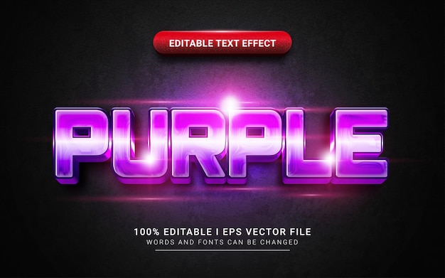 Purple text effect