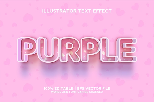 Purple Text effect