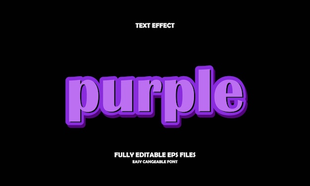 purple text effect