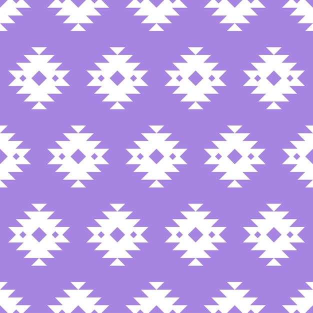 Purple and white kilim seamless pattern.