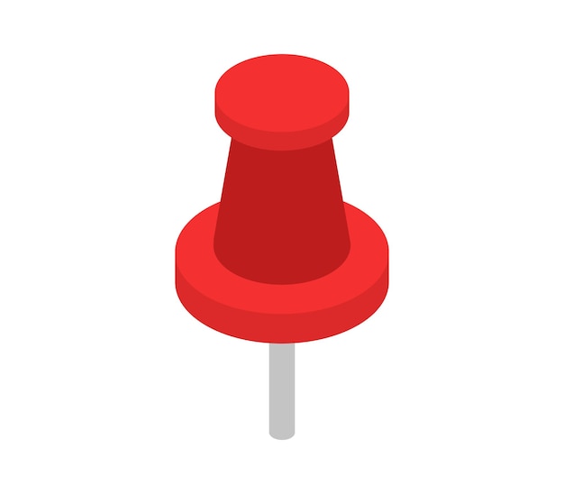 Push pin isometric