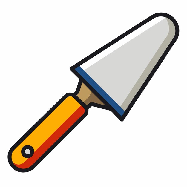 putty knife clipart vector art and illustration