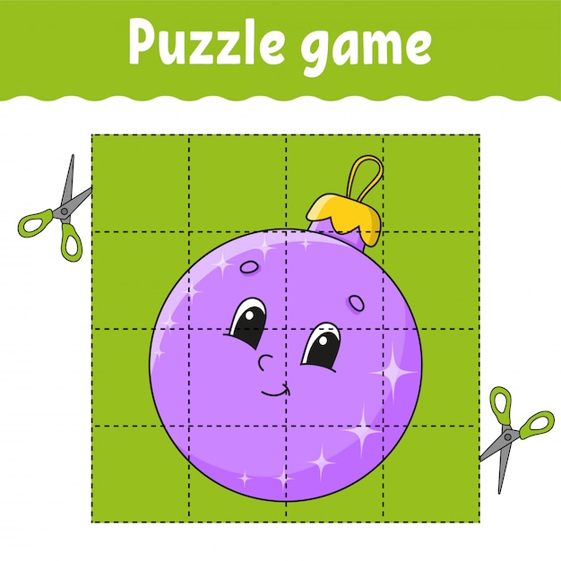 Puzzle game for kids. Education developing worksheet. Learning game for children. Activity page. For toddler.