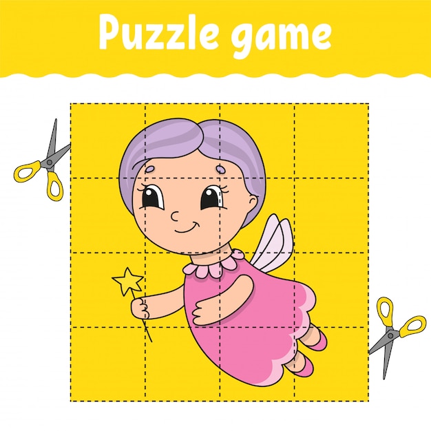 Puzzle game for kids . Education developing worksheet. Learning game for children.