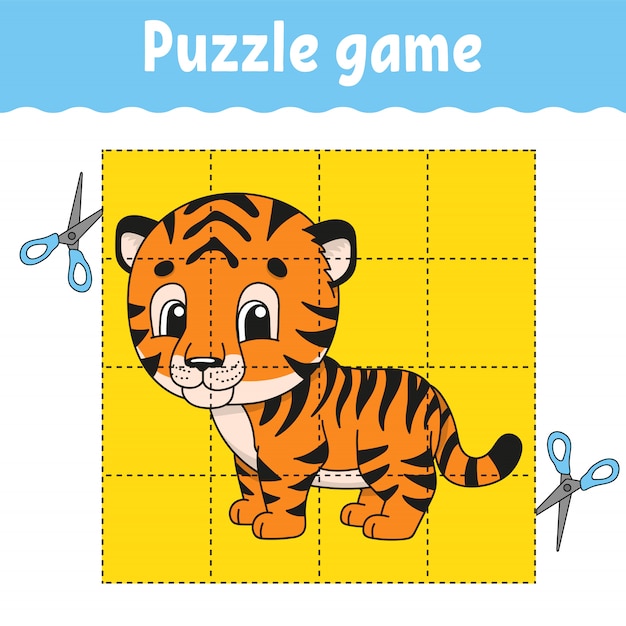 Puzzle game for kids . Education developing worksheet.