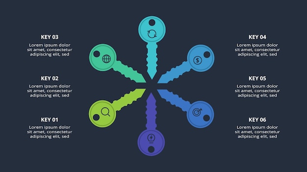 Puzzle infographic presentations vector illustration