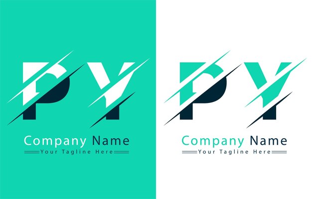 Vector py letter logo vector design template elements