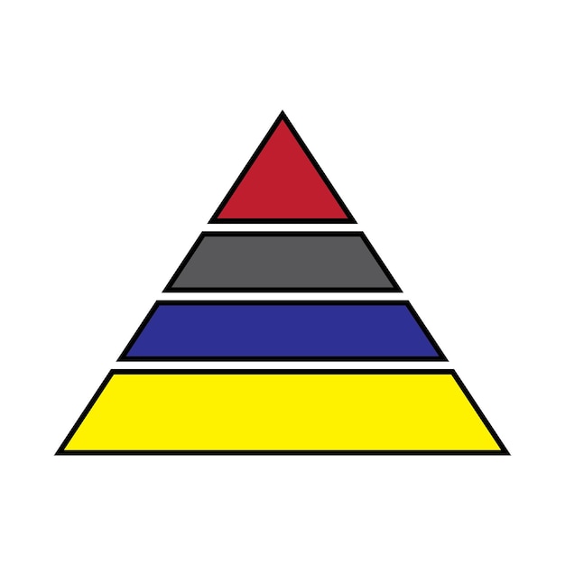 pyramid icon vector