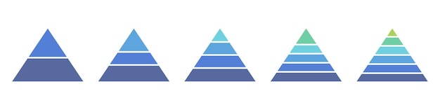 Pyramid infographic vector elements