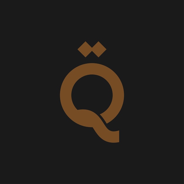 Vector q letter islamic logo design vector