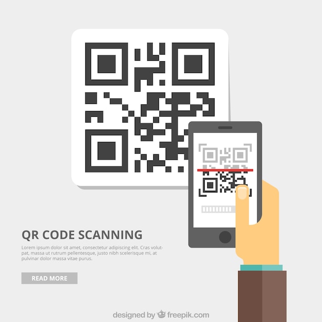 Vector qr code background