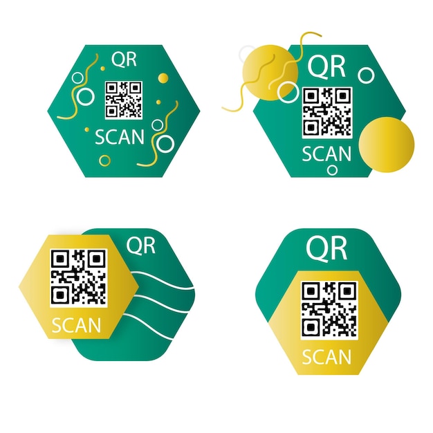 QR Code label set