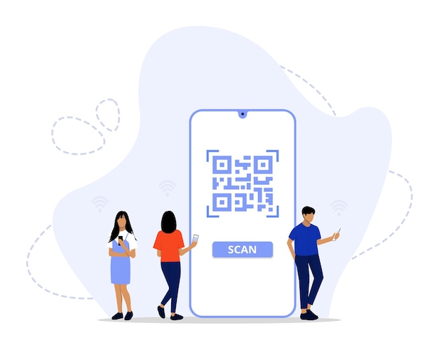 Qr code scanning concept