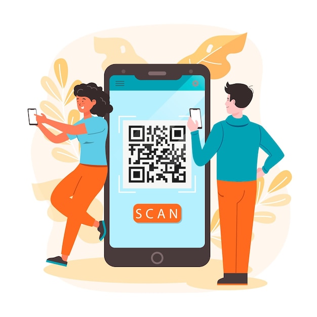 Vector qr code scanning with characters