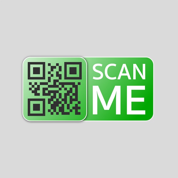 QR code for smartphone Inscription scan me with smartphone icon Qr code for payment Vector