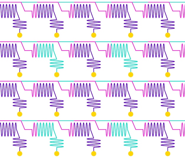 Quantum computer PCB wires seamless pattern vector quality