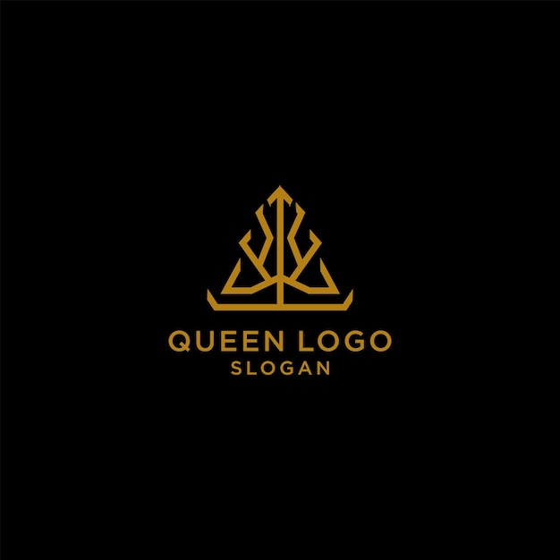 Queen logo icon vector image