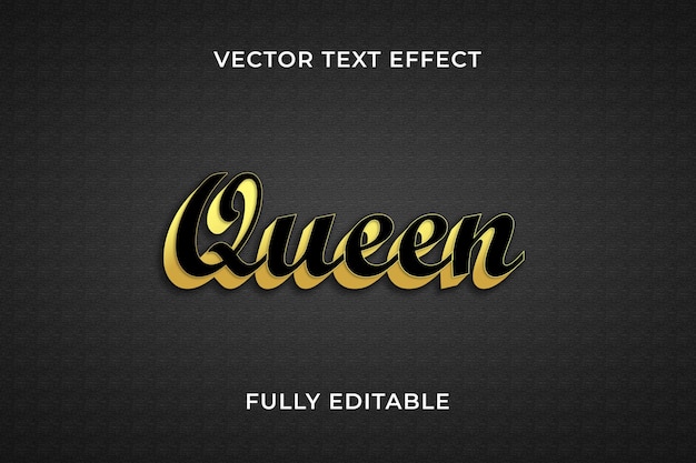 queen text effect