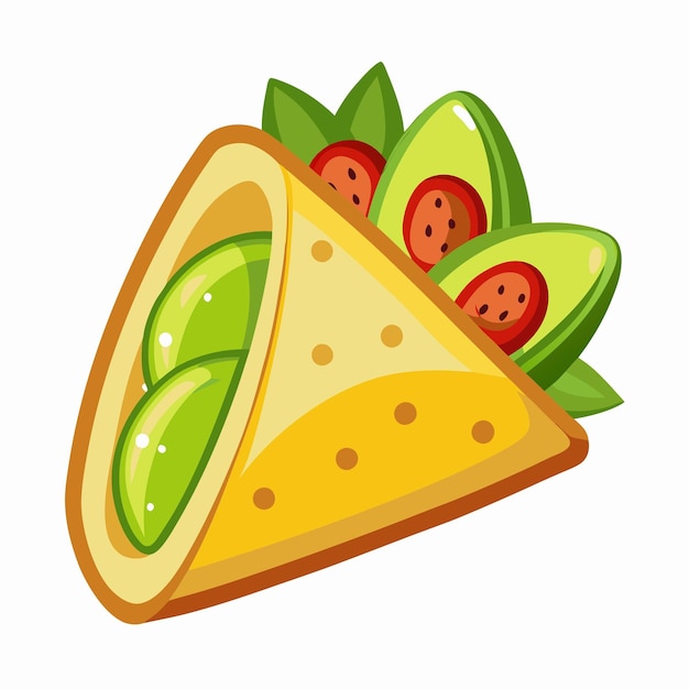 Vector quesadilla vector art