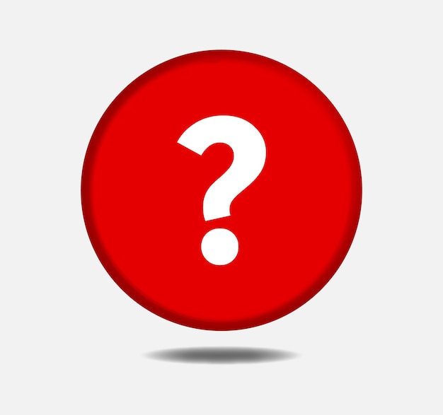 Question mark 3d icon for ui design