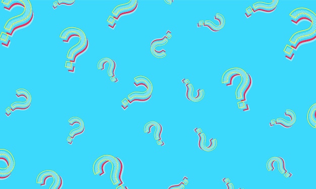 Question mark colorful vector design