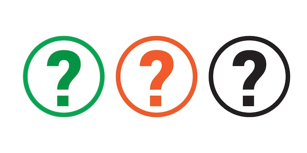 Question mark icon Question mark sign and symbol vector Design