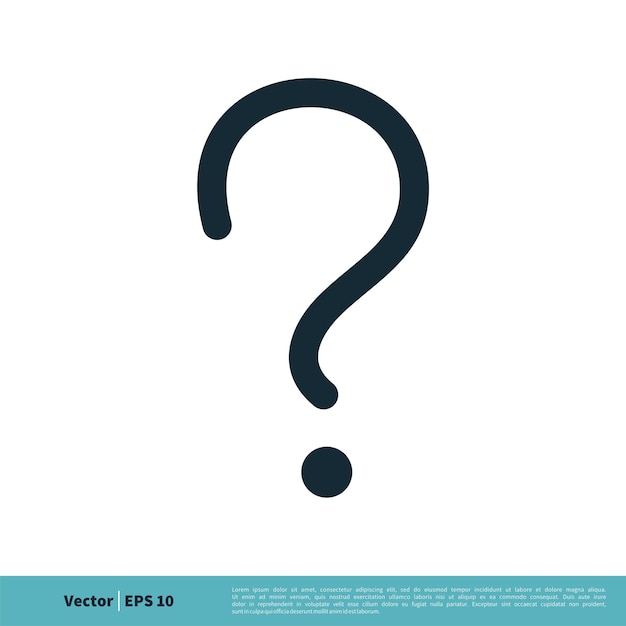 Question Mark Icon Vector Logo Template Illustration Design Vector EPS 10