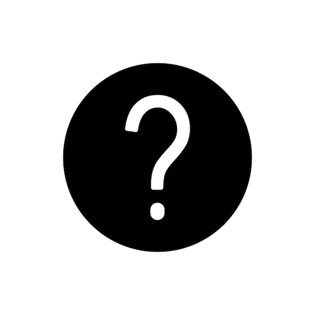 question mark icon vector template illustration logo design