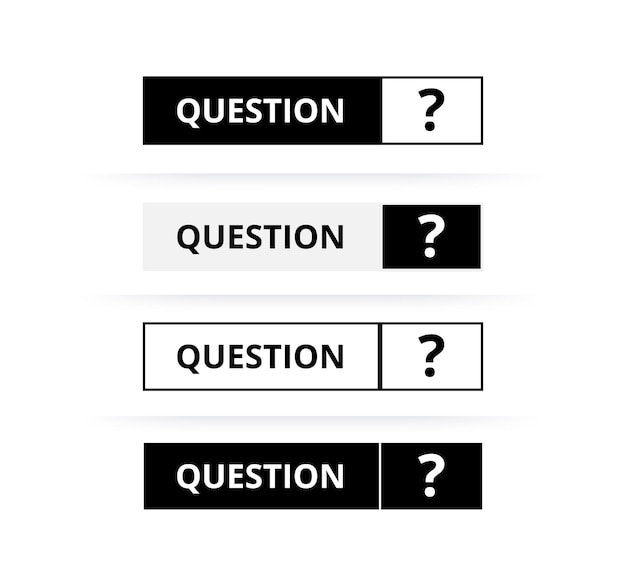 Question mark symbol vector illustration