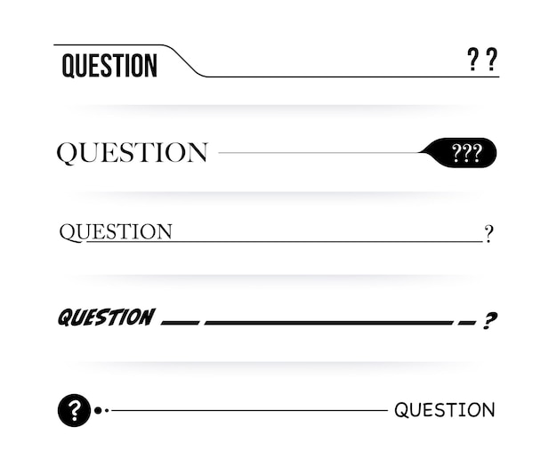 Question mark symbol vector illustration