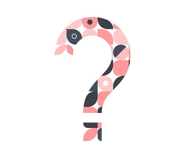 Question mark symbol vector illustration