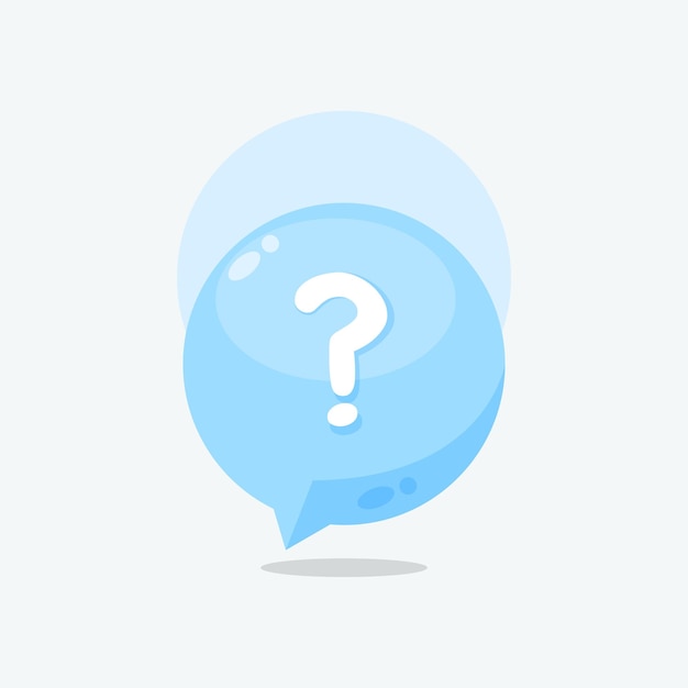 Question Symbol icon design cartoon illustration