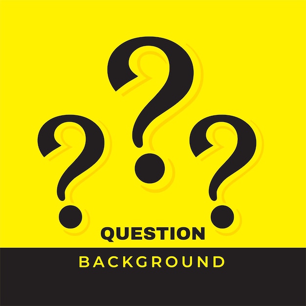 Question yellow background