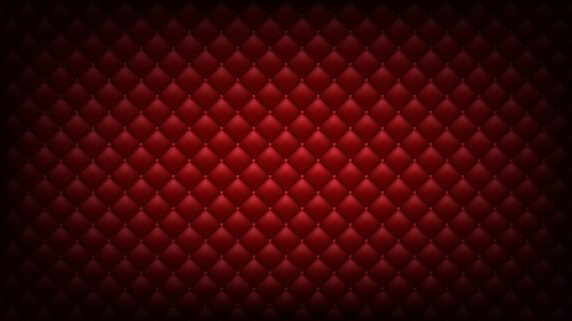 Quilted red background. Widescreen wallpaper. 