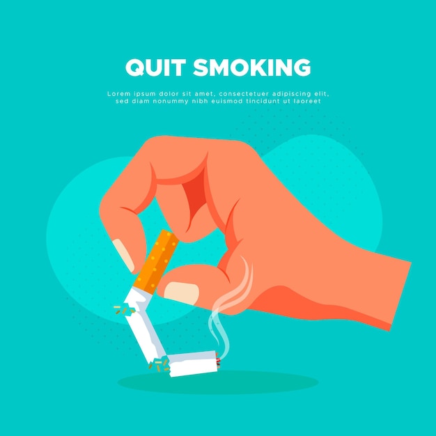 Quit smoking illustration