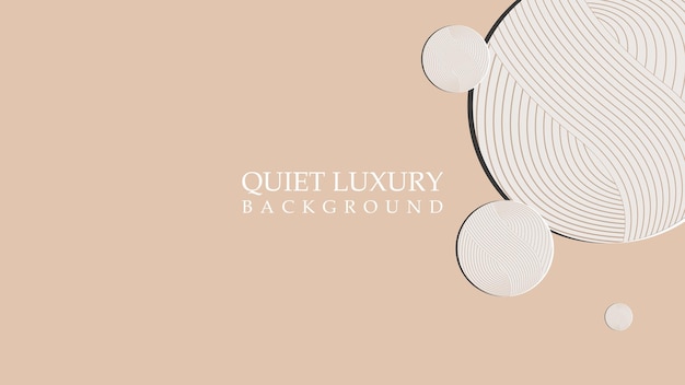 Vector quite luxury background vector wave line circle background design simple a beige background