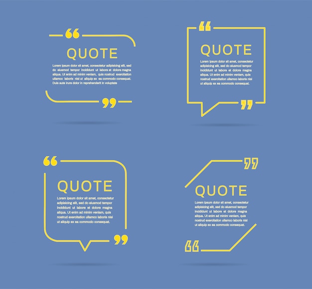 Quote frames templates.