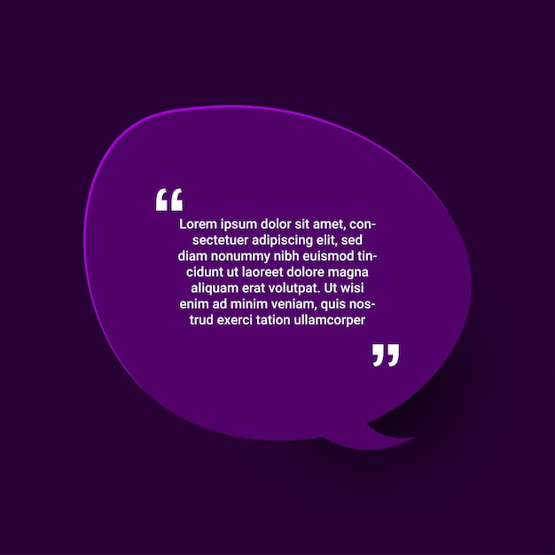 Quotes background illustration template design