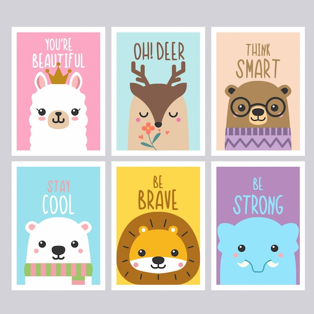 Quotes cute animals cards