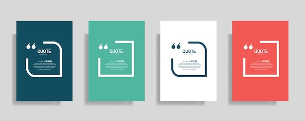 Quotes frame blank templates set commas note message citation empty speech bubbles and comment