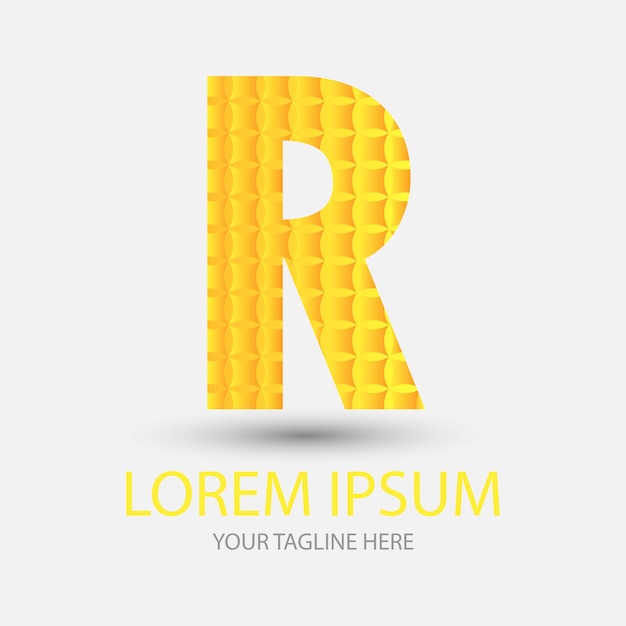 R letter color logo