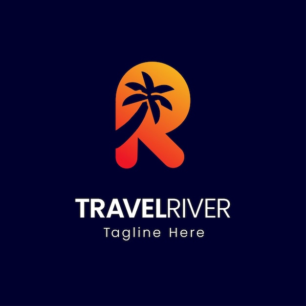 R Letter Company, Business, Travel, Luxury Logo Template