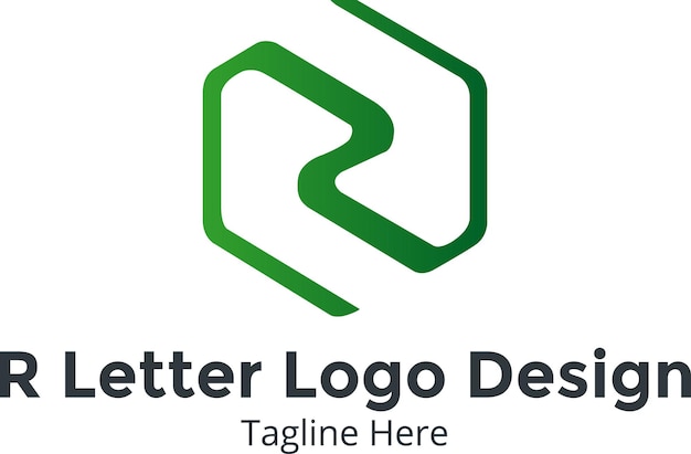 R letter logo design