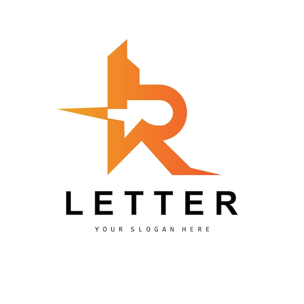 R Letter Logo Vector Alphabet Symbol Design For Brand Logos With Initial Letter