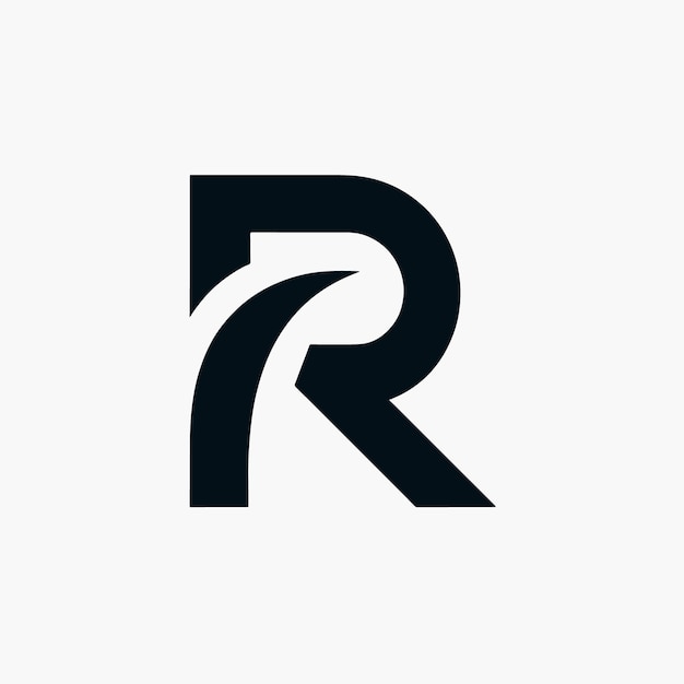 R letter logo vector