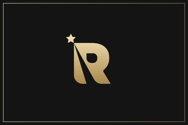 Vector r letter trademark brand logo