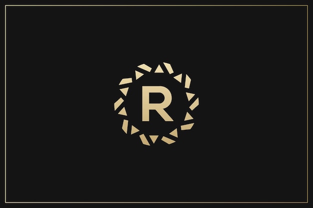 Vector r letter trademark brand logo