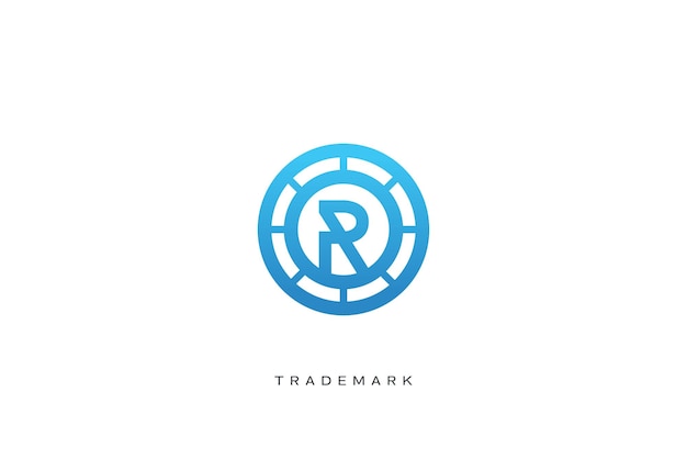 R letter vector trademark brand logo